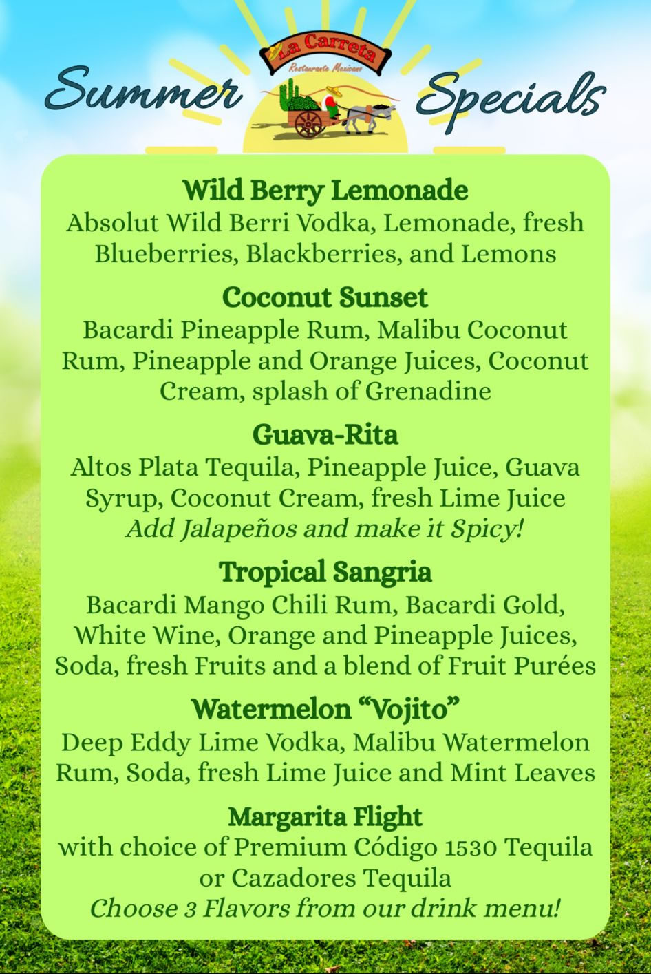 Seasonal Specials